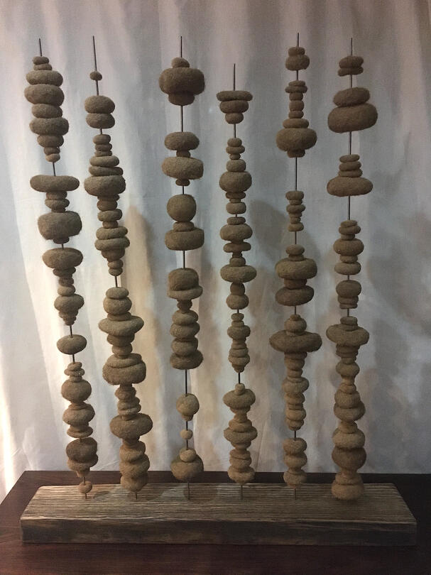 SARDENHA | 2020 | Algas secas, Madeira | 80 x 60 cm