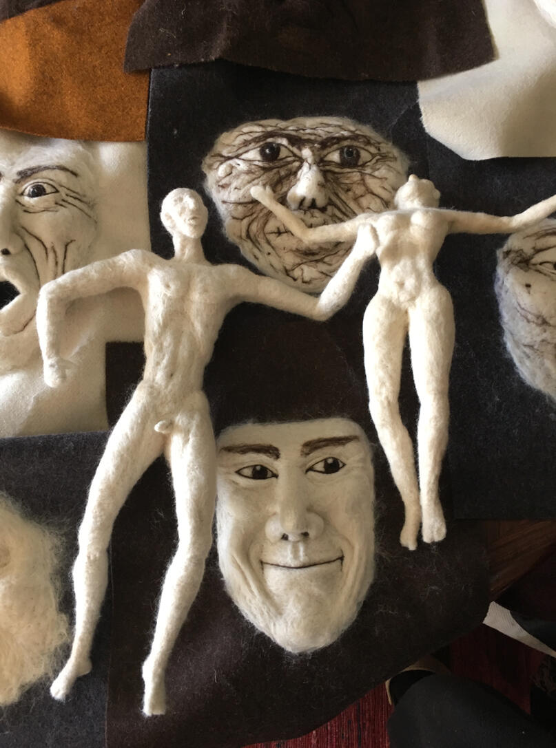 S/TÍTULO | 2018 | Lã, Burel | 25 x 18 cm