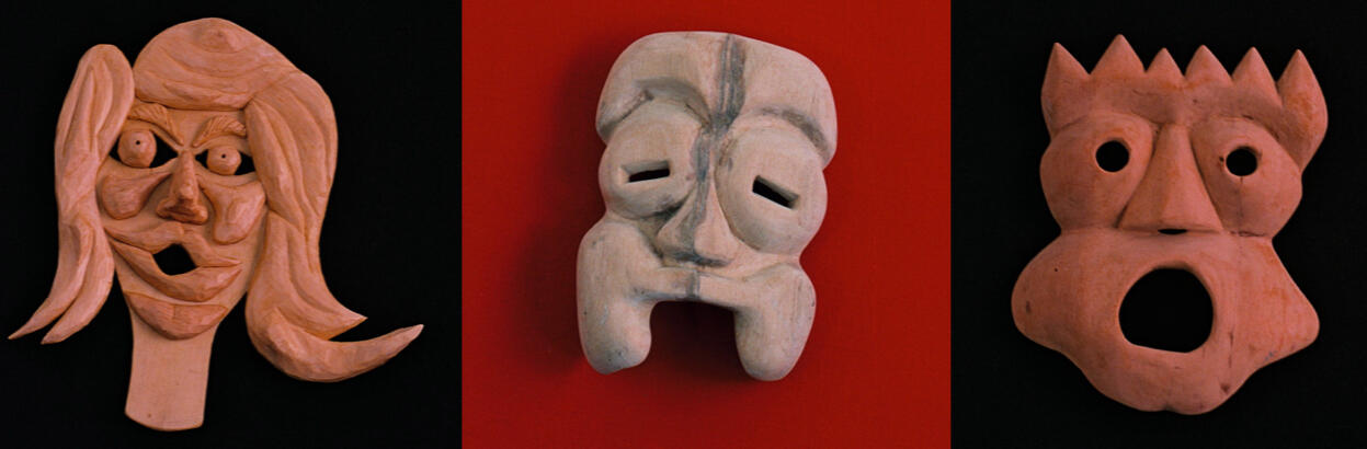 DA SÉRIE &quot;MÁSCARAS MIL&quot; | 2009-2015 | Madeira | 30 x 25 cm